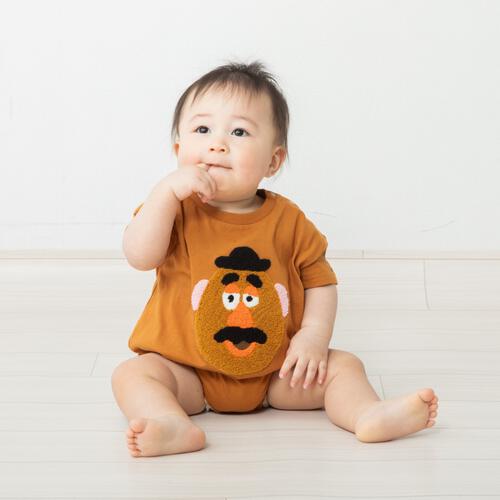 Disney ディズニー 半袖ボディスーツ ドッカン サガラ ポテトヘッド ブラウン&times;80cm ベビーザらス限定