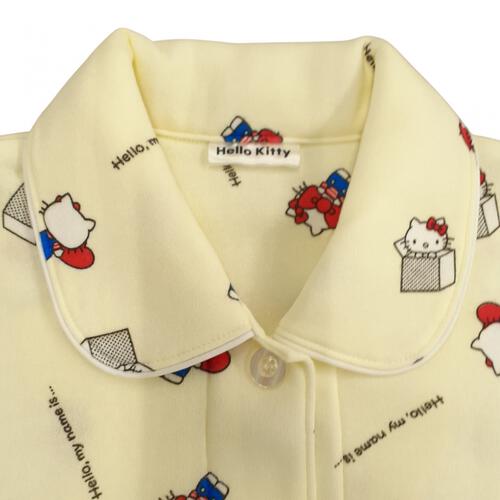 HELLOKITTY 長袖テーラーパジャマ 総柄 シャギー ベビーザらス限定