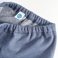 COJIKA 10分丈デイリーパンツ 裏シャギー デニムニット ネイビー&times;100cm ベビーザらス限定