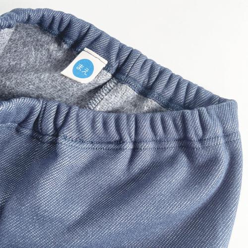 COJIKA 10分丈デイリーパンツ 裏シャギー デニムニット ネイビー&times;100cm ベビーザらス限定