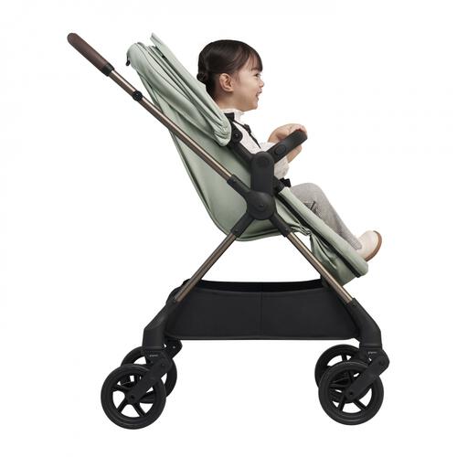 Pigeon ピジョン epa エパ (ブラック) A型ベビーカー 両対面式 フルフラット 0ヶ月～3歳頃対応