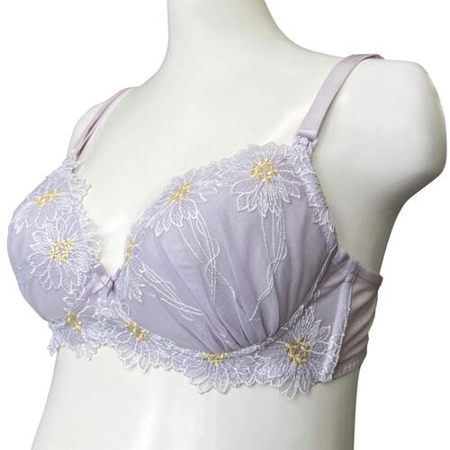 Petit jouet for maternity プティジュエット ベベシェリ 授乳ブラ デイジー(ラベンダー×L MU) ベビーザらス限定