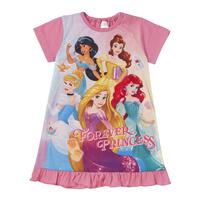 ディズニー ナイトドレス  フリル付き プリンセス ピンク&times;110cm