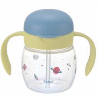 Richell リッチェル トライ もれないストローマグ ブルー（宇宙）