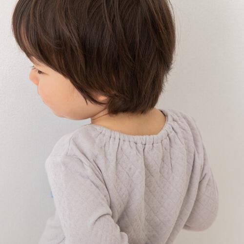 【Babies&ldquo;R&rdquo;Us&times;】着心地おばけ ニットキルト 腹巻付きパジャマ 黒ごまプリン&times;80cm