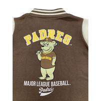 MLB スタジャン風 ロンパース パドレス ブラウン×80cm ベビーザらス限定