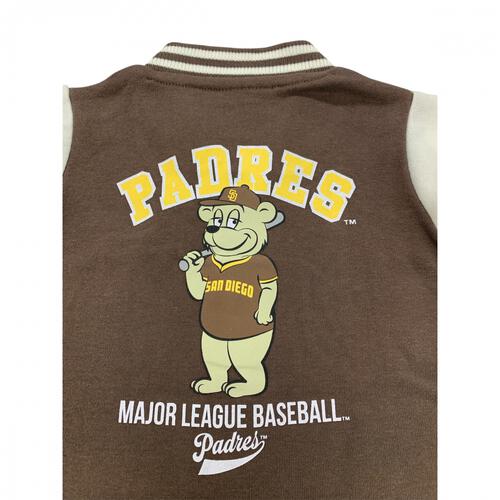 MLB スタジャン風 ロンパース パドレス ブラウン×80cm ベビーザらス限定