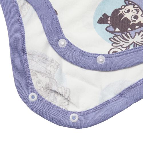 ディズニー 半袖ボディスーツ 総柄 ブー ホワイト&times;80cm