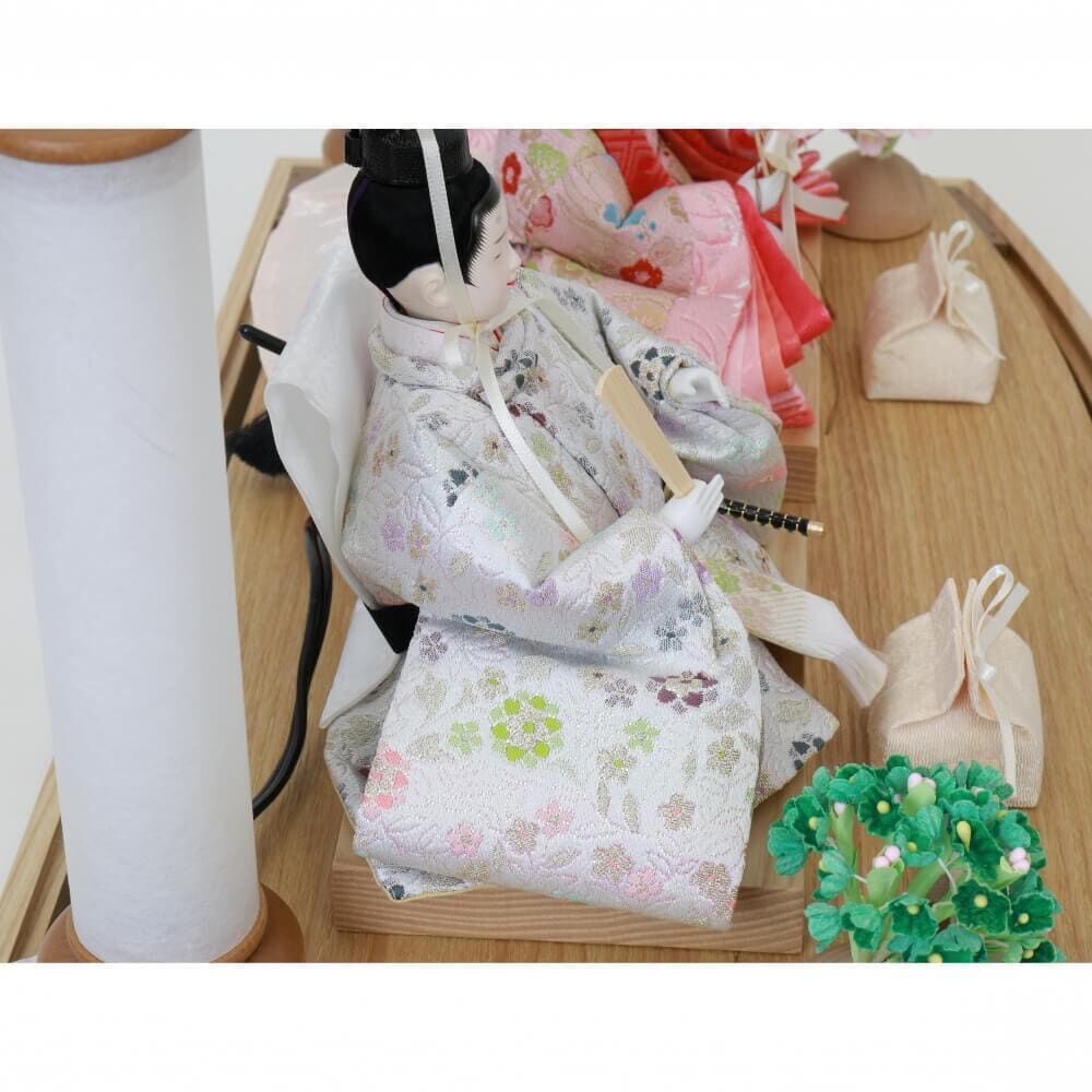 雛人形】ケース飾り 親王飾り「落水和紙パネルアクリル」ひな人形