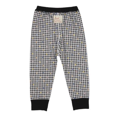 【FirstCloset×mioさん】 長袖ボディスーツ レギンス付き スムス ブラック×70-80cm ベビーザらス限定