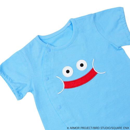 ドラクエベビー＆キッズ 半袖フィットオール キングスライム(ブルー×70-80cm)