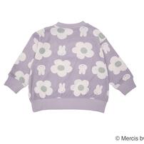 ミッフィーソウガラプリントトレーナー ラベンダー×80cm ベビーザらス限定