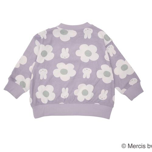 ミッフィーソウガラプリントトレーナー ラベンダー×80cm ベビーザらス限定