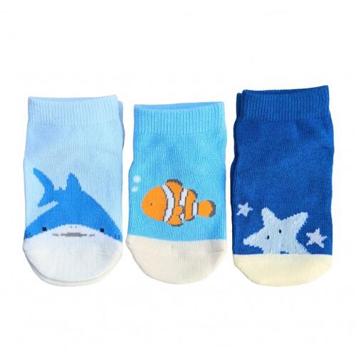 3P ショートソックス シーアニマル 9-15cm ベビーザらス限定