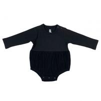 ローリーズファームベビー ふんわりボディスーツ(ブラック×80cm) ベビーザらス限定