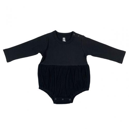ローリーズファームベビー ふんわりボディスーツ(ブラック×80cm) ベビーザらス限定