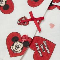 ディズニー 前開き長袖パジャマ フェミニン ミニー レッド&times;95cm ベビーザらス限定