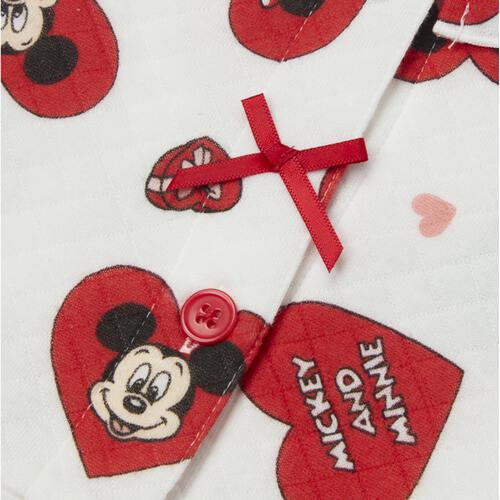 ディズニー 前開き長袖パジャマ フェミニン ミニー レッド&times;95cm ベビーザらス限定