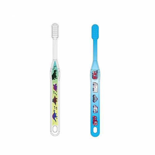 dear BABY ディアベビー キッズ歯ブラシ2本セット 恐竜・緊急車両 ベビーザらス限定