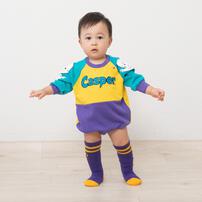 【Welcome to the Universe Baby × chimajiro0730さん】キャスパー 長袖ダルマボディスーツ イエロー×70cm