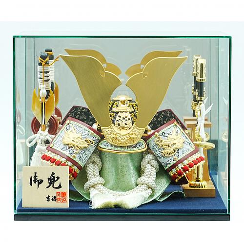 【五月人形】兜ケース飾り「沢瀉縅鏡付きアクリル」（538371）トイザらス・ベビーザらス限定【メーカー直送】