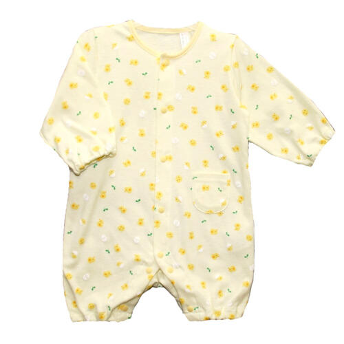 新生児国産ちびオール ひよこ柄（イエロー×60-70cm） ベビーザらス限定