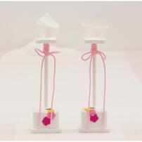 【雛人形】木目込みケース飾り 五人飾り「ひなまり」クリスタル (337206) ひな人形 おしゃれ ピンク トイザらス・ベビーザらス限定【メーカー直送】