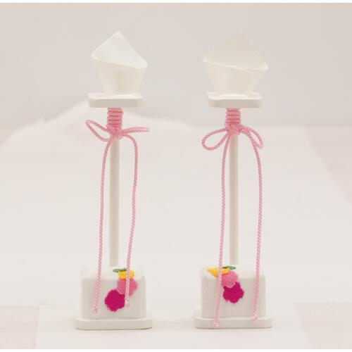 【雛人形】木目込みケース飾り 五人飾り「ひなまり」クリスタル (337206) ひな人形 おしゃれ ピンク トイザらス・ベビーザらス限定【メーカー直送】