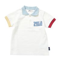 POLO BCS 配色半袖ポロシャツ オフホワイト&times;90cm ベビーザらス限定 赤ちゃん 出産準備 出産祝い ベビー服 子供服