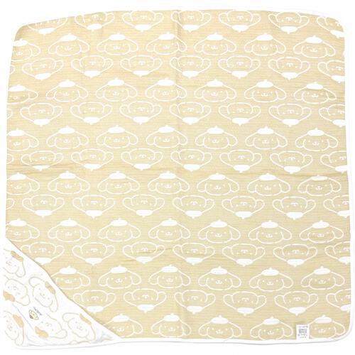 SANRIO サンリオ 多重織ガーゼおくるみ ポムポムプリン イエロー&times;ﾌﾘｰ ベビーザらス限定