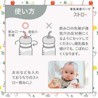 Pigeon ピジョン  母乳実感パーツ ストロー (straw cap) 【哺乳びんアクセサリー】