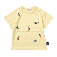 POLO BCS ロゴクマ半袖総柄Ｔシャツ イエロー&times;90cm ベビーザらス限定