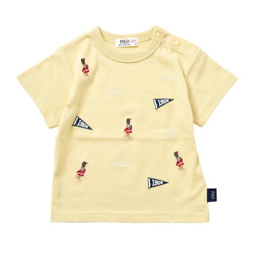 POLO BCS ロゴクマ半袖総柄Ｔシャツ イエロー&times;90cm ベビーザらス限定