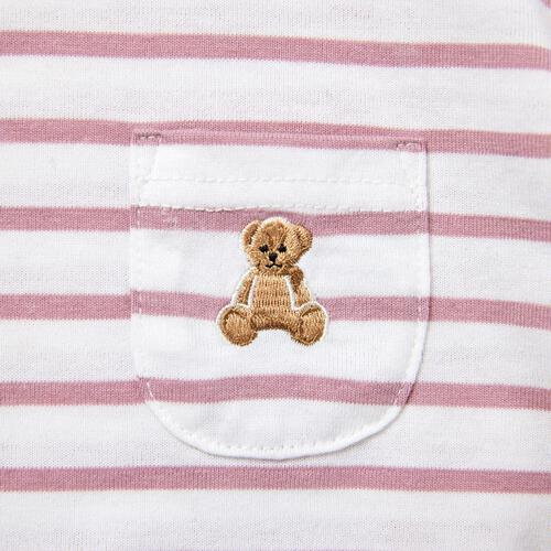 POLO BCS ボーダー半袖ボディスーツ ピンク&times;80cm ベビーザらス限定 赤ちゃん 出産準備 出産祝い ベビー服 子供服