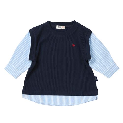 POLO BCS シャツベスト ネイビー&times;90cm ベビーザらス限定