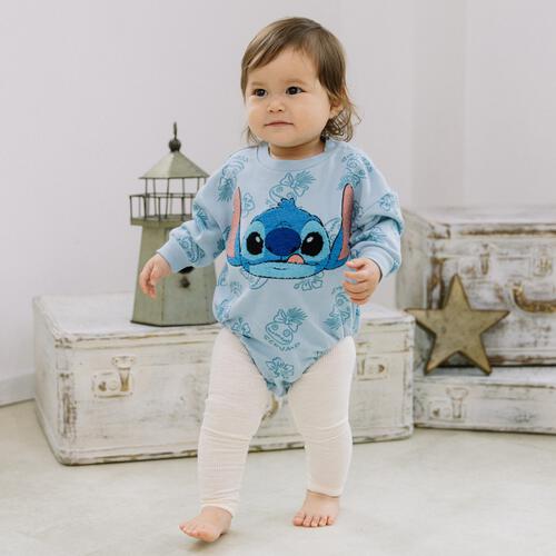ディズニー 長袖さがらボディスーツ ドッカン スティッチ(ブルー×80cm) ベビーザらス限定