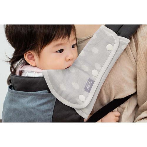 カドリー ショルダー＆コーナーカバー スリムタイプ (グレー)クラウド 【抱っこひもアクセサリー よだれカバー】