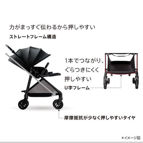 Aprica アップリカ ルーチェ フリー AC (アッシュブラウン) 1か月～36か月まで 軽量 両対面 4輪フリー