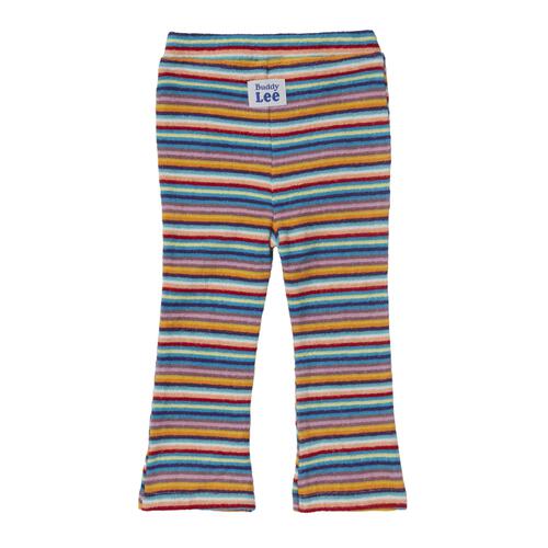 BUDDYLEE 半袖ボディスーツ&times;レギンス ロゴ ボーダー ホワイト&times;70cm