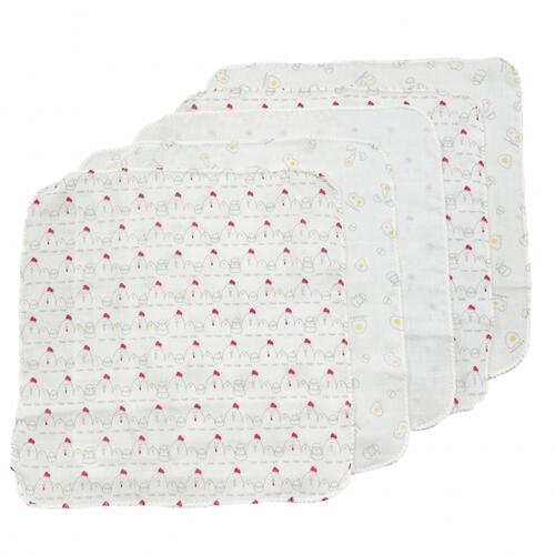 日本製 ガーゼハンカチ5枚入り にわとり柄 ベビーザらス限定