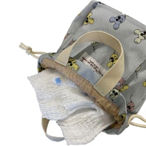 ディズニー おむつ巾着 風船柄(グリーン×FREE) ベビーザらス限定