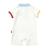 POLO BCS 配色半袖カバーオール オフホワイト&times;80cm ベビーザらス限定 赤ちゃん 出産準備 出産祝い ベビー服 子供服