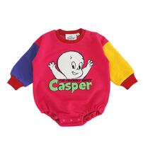 【Welcome to the Universe Baby × chimajiro0730さん】キャスパー 長袖ダルマボディスーツ ピンク×70cm