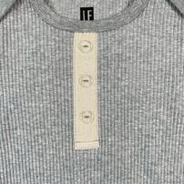 ローリーズファームベビー リブボディスーツ(グレー×80cm) ベビーザらス限定