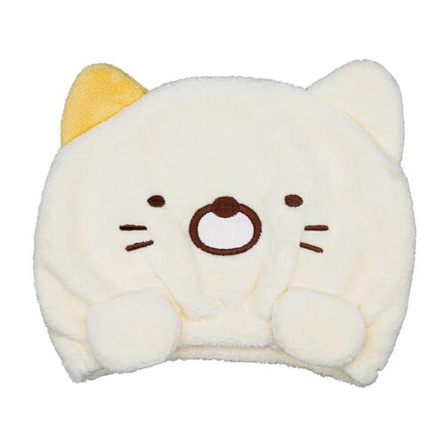 吸水キッズキャップ すみっコぐらし ねこ(ベージュ×フリー)