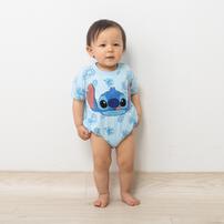 Disney  ディズニー 半袖ボディスーツ ドッカン サガラ スティッチ サックス&times;70cm ベビーザらス限定 赤ちゃん 出産準備 出産祝い ベビー服 子供服