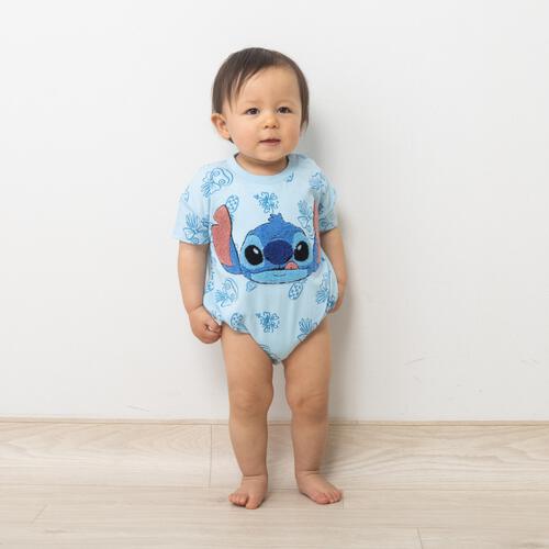 Disney  ディズニー 半袖ボディスーツ ドッカン サガラ スティッチ サックス&times;70cm ベビーザらス限定 赤ちゃん 出産準備 出産祝い ベビー服 子供服