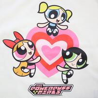 パワパフ 長袖Tシャツ 天竺 ラグラン 集合アート パープル&times;95cm ベビーザらス限定