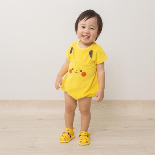 monpoke モンポケ 半袖ボディスーツ ピカチュウパイル イエロー&times;70cm ベビーザらス限定