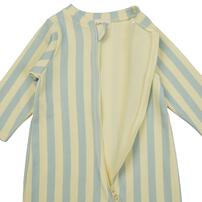 【FirstCloset×mioさん】 長袖ファスナーオール 足付き 裏毛 イエロー×80cm ベビーザらス限定